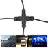 IP68 Outdoor Waterproof Electrical Wire X-Shape Connector for 5-12mm Wire Diameter, (Max 24A, 450V), 4 Way (3 Pin)...