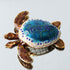 Waltz&F Sea Turtle Crystal Studded Pewter Jewelry Trinket Box Bejeweled Hand-painted Ring Holder Mother's day Gift...