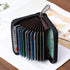 RFID Credit Card Holder Wallet with Zipper, Genuine Leather Credit Card Wallet for Women, Ladies Wallets...