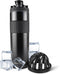 Ice Shaker Insulated Stainless Steel Shaker Bottle | 20 oz, Black | Cold for 24+ Hours | Insulated Cup with Twist-on Agitator | Odor-Free Bottle f...