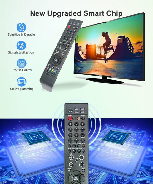 Replacement Remote Control Universal for Samsung LCD LED HD Plasma TV with DVD STB Cable VCR Button BN59-00511A BN59-00598A BN59-00599A BN59-00604...