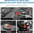 Blind Spot Mirror, Double Glass Convex Rearview Mirror, Adjustable HD Wide Angle Auxiliary Side View Mirror with Frame for Most Vehicles, Universa...