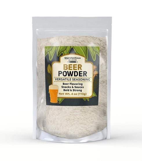 Unpretentious Beer Powder, 4 oz, Versatile Seasoning, Dry Rubs & Sauces, Bold Beer Flavoring...