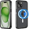 for iPhone 15 Plus Case Waterproof Magnetic with Built-in Screen Protector,Compatible with MagSafe Shockproof Dustproof Heavy Duty Full Body Prote...