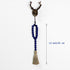 CVHOMEDECO. Wood Beads Garland with Tassels 3 PCS Farmhouse Rustic Wooden Prayer Bead String Wall Hanging Accent for Home Festival Decor. Navy Blu...