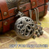 Mini Dice Necklace Tiny DND Dice with Pocket Watch Shell Silver Octopus Metal Case D&D Dice Set Portable 7PCS Keychain Dice Antique Iron Cthulhu D...