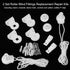 SelfTek 2 Set 25mm Roller Blind Fittings Plastic Brackets Beaded Chain Rolling Blind Replacement Repair Kit with 2 Pieces Child Safty P-Clips and ...