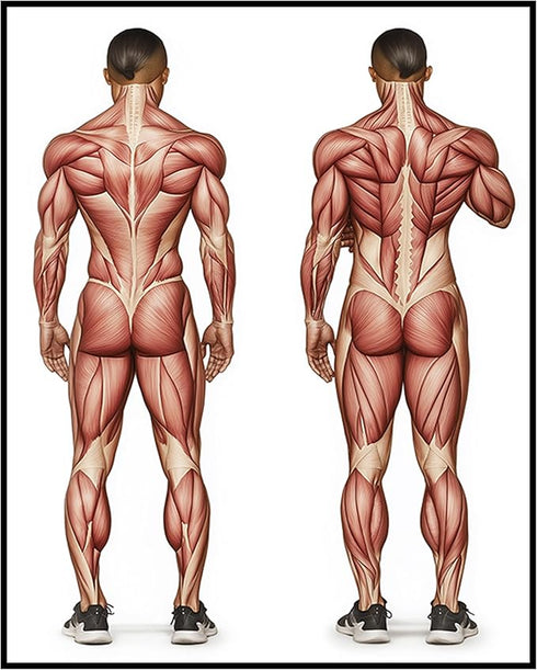 Posterizer 1 pcs-anatomical illustration of the human muscular system 1-Teachers & Classrooms-Abstract & Modern Art-School and classroom art- unfr...