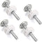 OwnMy M10 (10mm/0.39") Gate Adapters 4PCS Gate Threaded Spindle Rod Accessory Pressure Gate Replacement Parts Screw Mounted Bolts Kit for Stair Ra...