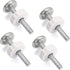 OwnMy M10 (10mm/0.39") Gate Adapters 4PCS Gate Threaded Spindle Rod Accessory Pressure Gate Replacement Parts Screw Mounted Bolts Kit for Stair Ra...