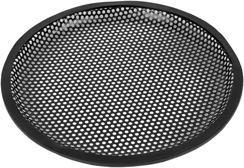 10 inch Speaker Grill, Blck Subwoofer Metal Steel Mesh Speaker Cover, Waffle Protector Guard, Decorative Car Audio Grille with 4 pcs Grills Clamps...