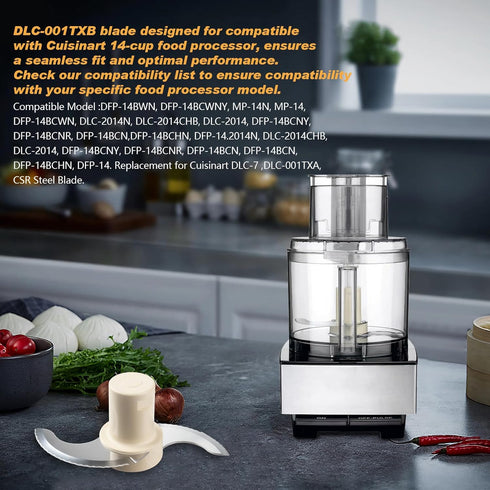 DLC-001TXB Food Processor Main Stainless Steel Chopping Blade,Replacement Cuisinart Food Processor Blade |Cuisinart food processor replacement par...