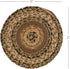 VHC Brands Kettle Grove Primitive Textured Jute Striped Round Kitchen Table Trivet 8"...
