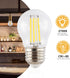 JONATHAN Y BLB-G45A-SET6 Classic Non-Dimmable LED Edison Glass Bulbs, 4W, Equivalent 40W, E26 Base, 80+ CRI, G45 Warm White 2700K, 420 Lumens for ...