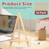 10 Pack 7.5 Inch Mini Wooden Easel, Tripod Easel for Display, Small Canvas Stand for Painting, Tabletop Display Easel for Photos, Pictures, DIY Cr...