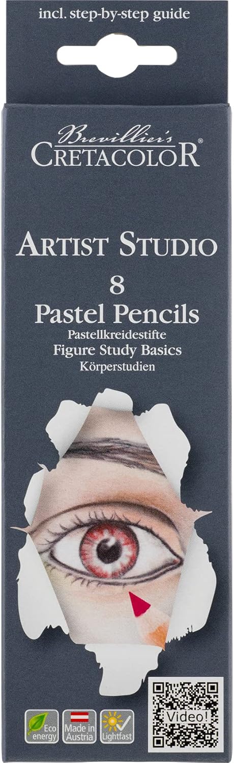 Cretacolor Artist Studio Pastel Pencil Sets, Artist Studio Line Pastel Pencil, Portrait, Set of 8...