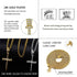 JINAO Nail Cross Pendant Necklace 14k Gold Plated Iced Out Cubic Zirconia Diamond Charm Cross Chain for Men Women...