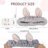 6Pcs Spa Headbands and Wrist Washbands Set, Bunny Ear Headbands for Washing Make Up Headbands, Skincare Headbands Easter Rabbit Face Wash Headband...