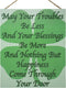 Irish Blessing Wooden Sign, May Your Troubles Be Less Wall Art, Irish Gifts, Irish Prayer Home Decor...