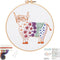Louise Maelys Beginners Adults Embroidery Kit,Highland Cow pattern Practice kit,Starters cross stitch kit including embroidery cloth,hoop, needles...