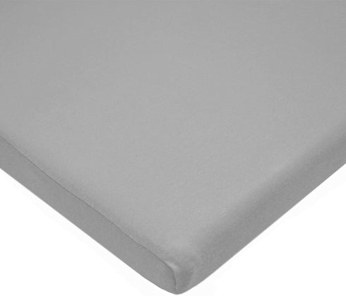 American Baby Company 15" x 33" Fitted Bassinet Sheet, 100% Natural Cotton Jersey Knit, Gray, Soft Breathable, for Boys and Girls...