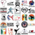 Taekwondo Stickers, 50Pcs Martial Arts Taekwondo Black Belt Self-Protection Stickers Decals for Laptop Water Bottle Cup Luggage Guitar Skateboard ...