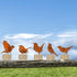 Rusty Bird Silhouette with Rusty Patina Birds Decoration Lifelike Metal Birds Garden Ornaments Silhouette Simulation Bird Figurine Rustic Outdoor ...