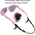 Kids Polarized Sports Sunglasses TPEE Frame with Adjustable Strap for Boys Girls Age 6-12...