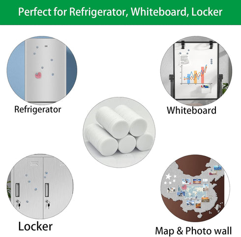 ZDZBLX 30 Pack Fridge Magnets Refrigerator Magnets Strong Magnets Small Magnet Heavy Duty Magnets for Whiteboard, Round Mini Magnets Cute Locker M...