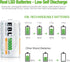 EBL D Size Rechargeable Batteries D Cell 10000mah NiMH Battery, 2 Counts...