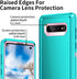 for Galaxy S10 Case,Heavy Duty Shockproof Dust/Drop Poof 3 Layers Full Bady Protection Rugged Case for Galaxy S10,Mint Green/Pink...