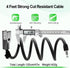 BANGTING Electric Scooter Lock, Bike Locks, 120cm/12mm Bike Lock Cable, Bike Lock with 2 Key for Bicycle/Scooter/Ebike/Stroller/Kids Bike/Moped...