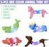 Boxgear 5-Pack LED Pop Tubes Mixed Animal Fidget Toys – Sensory Tubes for Toddlers – Cute Animal Sensory Fidget Toys for Girls and Boys – Stress-R...