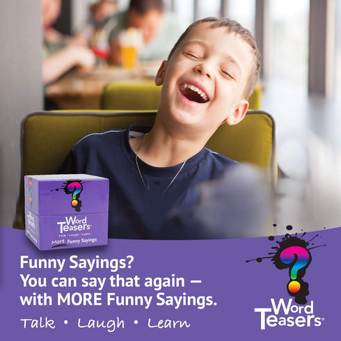 More Funny Sayings - Even More Funny Word Game & Conversation Starter for Kids, Teens & Adults - Idiom Game - Family Trivia Cards for Adults & Kid...