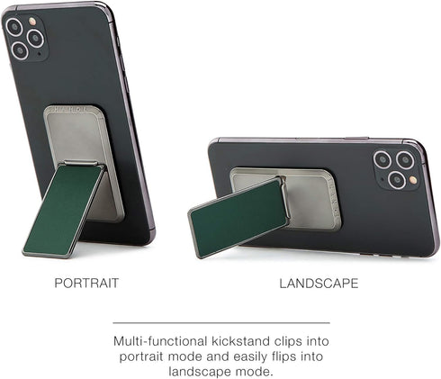 HANDL New York HANDLstick Midnight Green/Grey Grip and Stand for Smartphone...