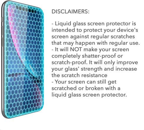 Liquid Glass Screen Protector for Up to 12 Devices Universal Fit for All Smartphones Tablets and Watches Scratch and Shatter Resistant Wipe On Nan...