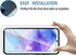 2+2 Pack for Samsung Galaxy A55 5G Screen Protector with Camera Lens Protector,Full Coverage 9H Tempered Glass Film,HD Clear Scratch Resistant,Bub...