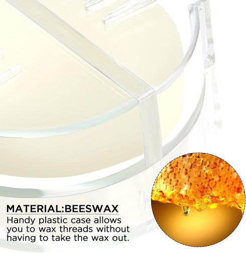 4 Pieces Thread Wax Thread Conditioner Beeswax for Sewing Thread Beeswax Thread Conditioner for Quilting Sewing Strengthening Line Embroidery Wax ...