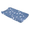 Carter's Blue Elephant - Chambray, and White Clouds, Moon and Stars Super Soft Contoured Changing Pad Cover...