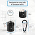 Portable Keychain Pill Holder Case - Discreet Waterproof Mini Pill Container Carrier with Strong Carabiners for Pocket Purse Travel Bags - Aluminu...