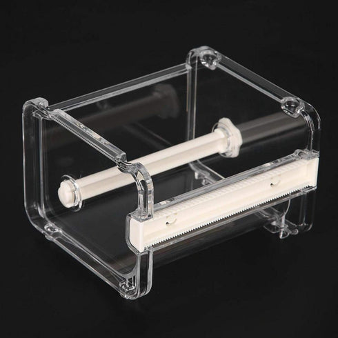 Tape Cutter, Transparent Washi Adhesive Tape Dispenser 2 in 1 Office Stackable Desktop Washi Tape Holder with Cutter Roll Tape Holder Organize One...