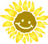 Sunshine Flower Stencil, 10 x 10 inch (M) - Large Flower Face Baby Childs Nursery Stencils for Painting Template...