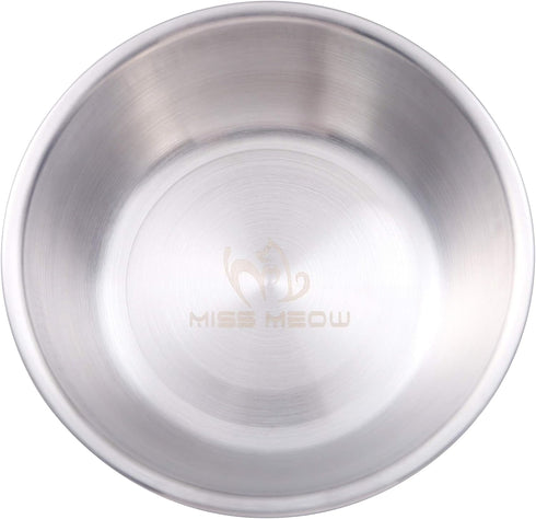 Cat Bowls for Elevated Stand Feeder, One Stainless Still Bowl.(Stainless Bowl Only)...