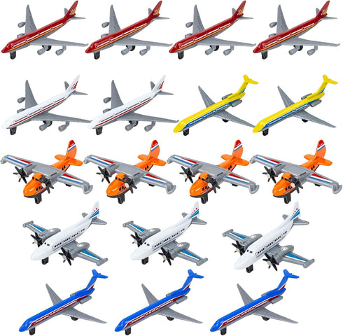 YongnKids 18 Pack Diecast Airplane Toys for Toddlers, Aircraft Plane Toy for Boy Girls 3 4 5 6 7 Years Old,Metal Aeroplane Toys Set Models Plane B...