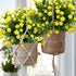 8 Bundles Artificial Flowers Outdoor UV Resistant Fake Plastic Plants Faux Greenery Shrubs Indoor Outside Hanging Planter Home Kitchen Office Wedd...