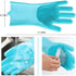 Pet Bathing Gloves, Cat and Dog Bathing Artifacts, Pet Anti-Scratch and Anti-Bite Massage Gloves, Scrubbing Brush.Pet Bath Gloves. (Blue)...