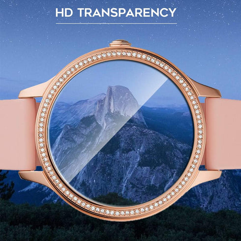 Orzero (3 Pack) Tempered Glass Screen Protector Compatible for Fossil Gen 5E 42mm/Fossil Gen 5E 44mm Smartwatch, 2.5D Arc Edges 9 Hardness High De...