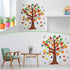 133 Pieces Classroom Tree Bulletin Board Set Fall Tree Bulletin Board Decoration Seasonal Trees for Bulletin Board Butterflies Maple Leaves Cutout...