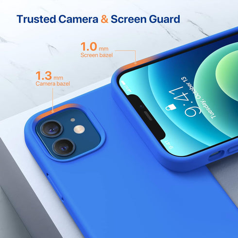 Miracase Compatible with iPhone 12 Case and iPhone 12 Pro Case, Liquid Silicone Gel Rubber Full Body Protection Shockproof Drop Protection Phone C...