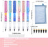 6 PCS Infinity Pencil with Pencil Case and Eraser, Infinity Eternal Pencils, Everlasting Pencils with 6 Replaceable Nibs for Writing Drawing Stude...